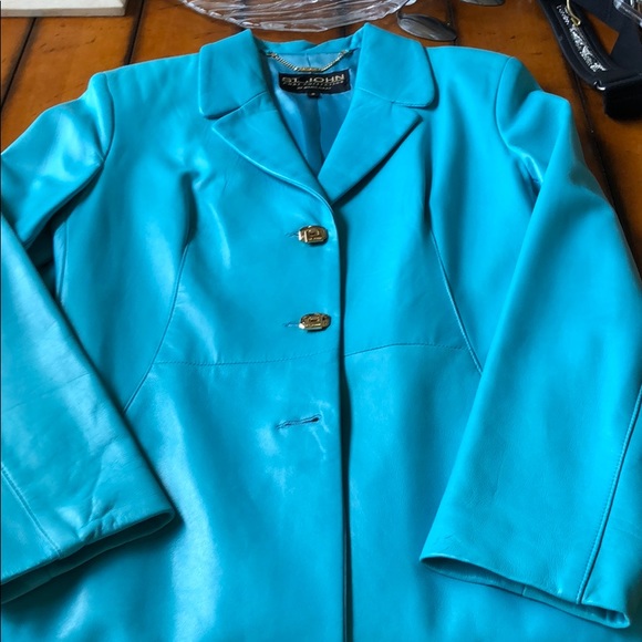 St. John Jackets & Blazers - St. John leather jacket